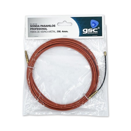 Sonda Pasahilos 4mm Fibra Vidrio+Metal