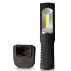 Tubo portátil LED recargable con base