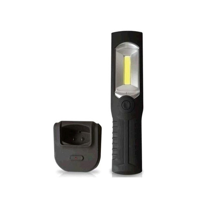Tubo portátil LED recargable con base
