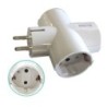 Adaptador Triple Schuko 16A 250V