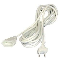 Alargador de corriente 4 metros M-H Bipolar Blanco