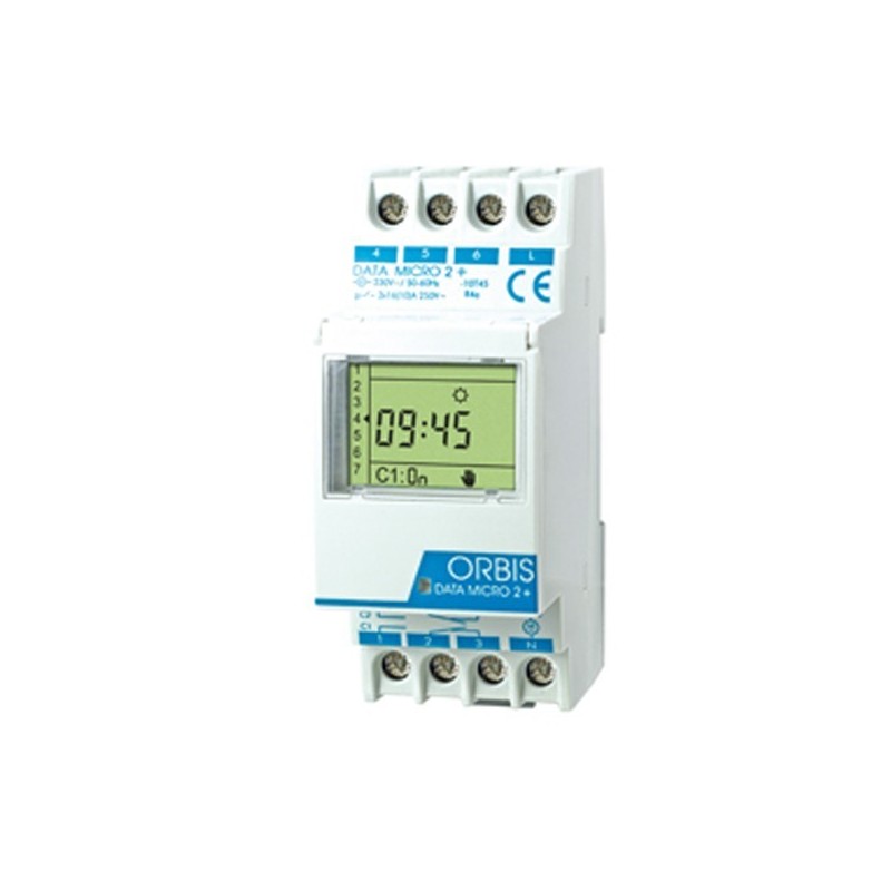 Interruptor Horario Digital Orbis DATA MICRO + y DATA MICRO 2+