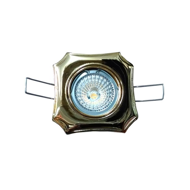 Aro Zamak Cuadrado Oro