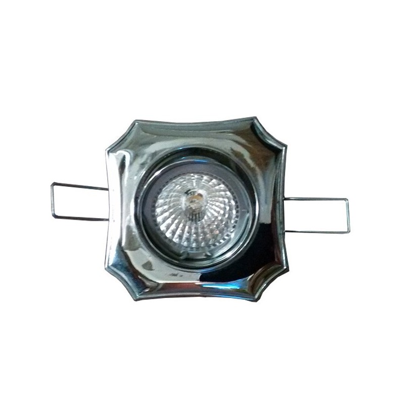 Aro Zamak Cuadrado Satin Cromo