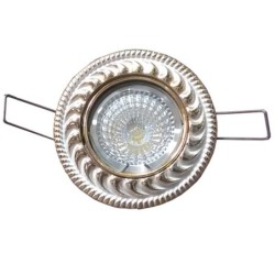 Aro Basculante Zamak Cenefa Oro-Blanco