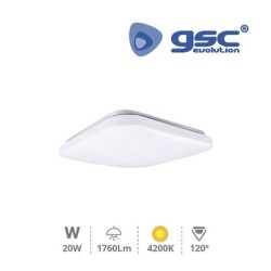 Plafon LED Cuadrado level square 20w 4200K