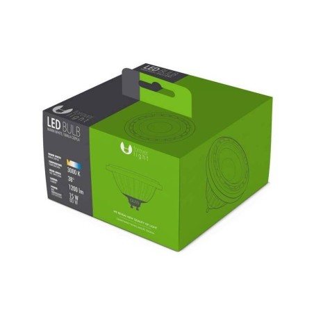 Bombilla LED AR111 10W GU10. Cálida
