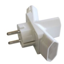 Adaptador Triple Salida 10/16A 250V
