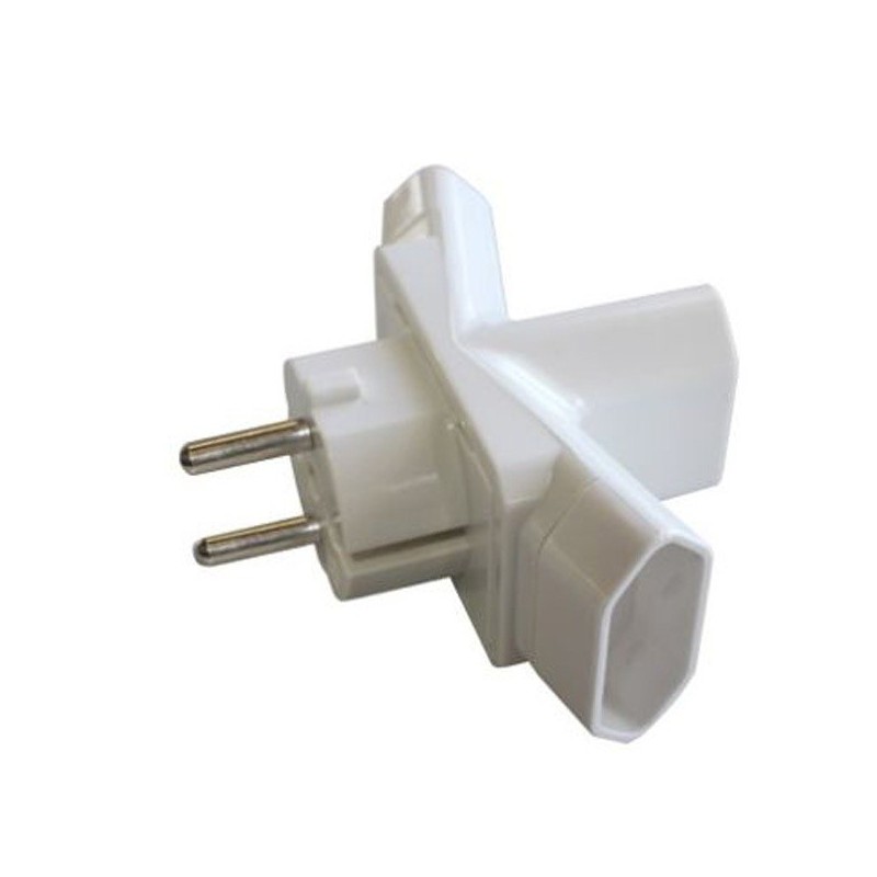 Adaptador Triple Salida 10/16A 250V