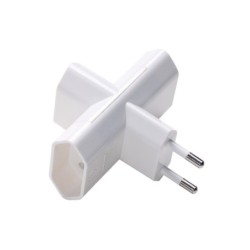 Adaptador Triple Bipolar 10A 250v