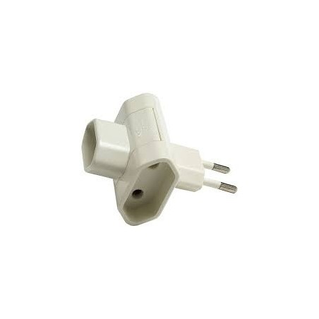 Adaptador Triple Bipolar 10A 250v