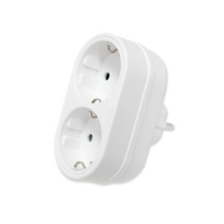 Clavija Doble Schuko Frontal