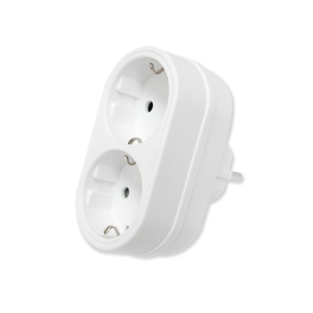 Clavija Doble Schuko Frontal
