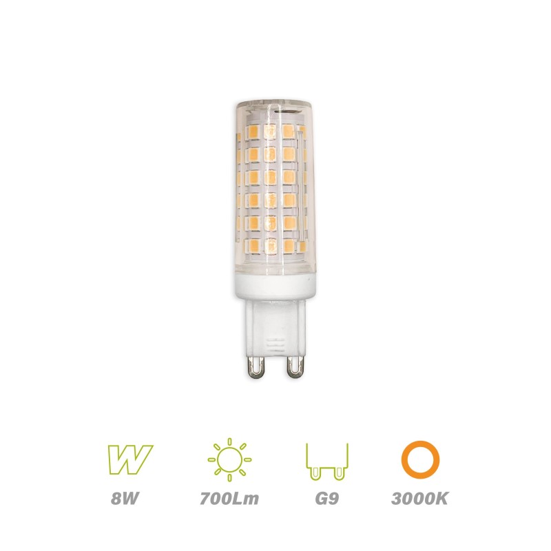 Bombilla Led G9 8w 700lm 3000K
