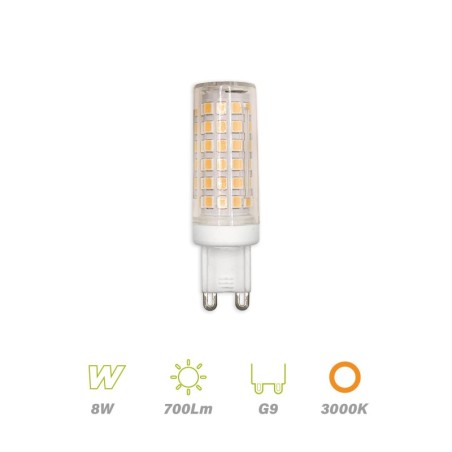 Bombilla Led G9 8w 700lm 3000K