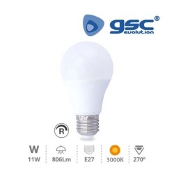 Standard 11w Regulable E27 3000K