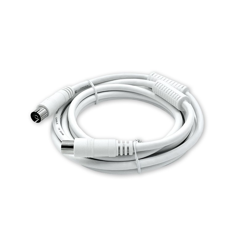 Alargador antena TV CON FILTRO 1.5 mts BLANCO