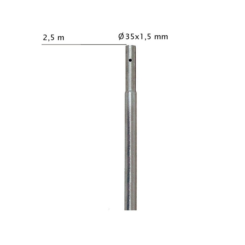 Mastil Enchufable 2500x35x1