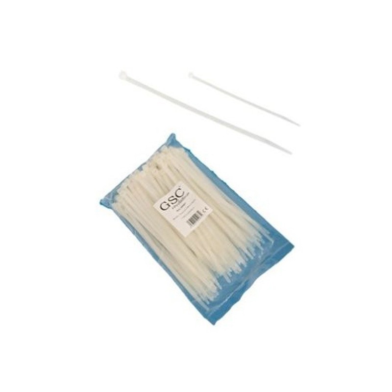 Pack 100 ud. Bridas Natural 200x4.8mm
