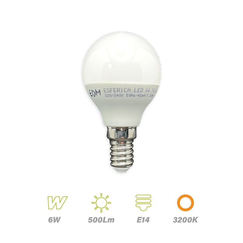 bombilla-esferica-led-6w-e14-3200k-edm-98703