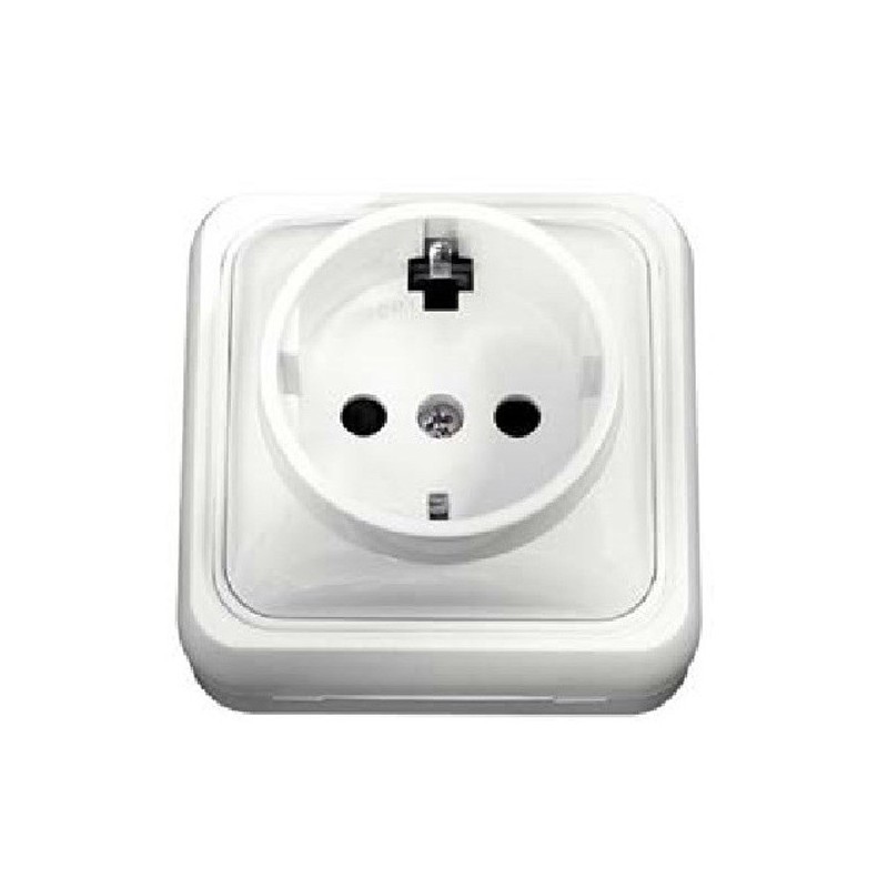 Base Schuko 16A Leka 65