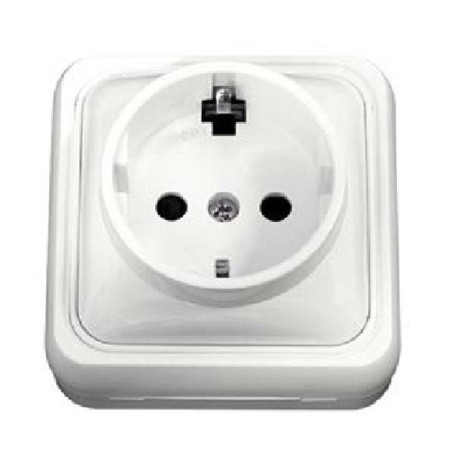 Base Schuko 16A Leka 65