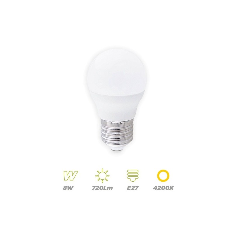 Bombilla-Led-esferica-8w-E27-4200K-GSC-200690004