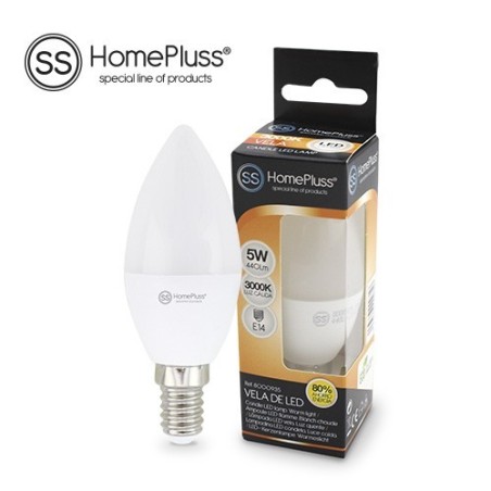 Lampara vela led 5w 3000K E14