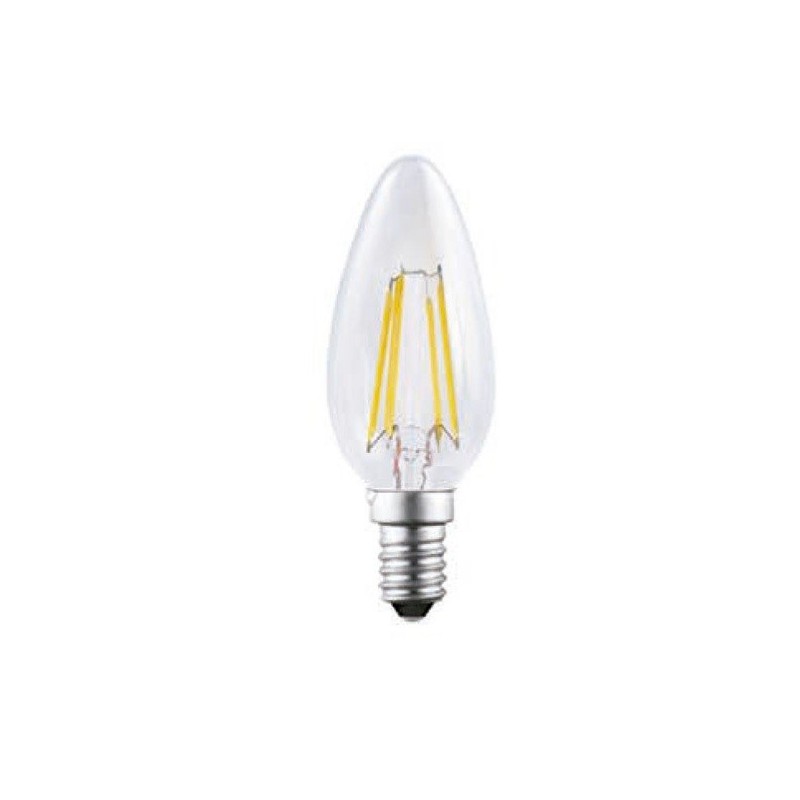 Vela Led Filamento 4w E14 LUZ CÁLIDA