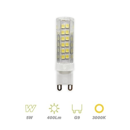 Bombilla G9 Led 5w 500lm LUZ CÁLIDA