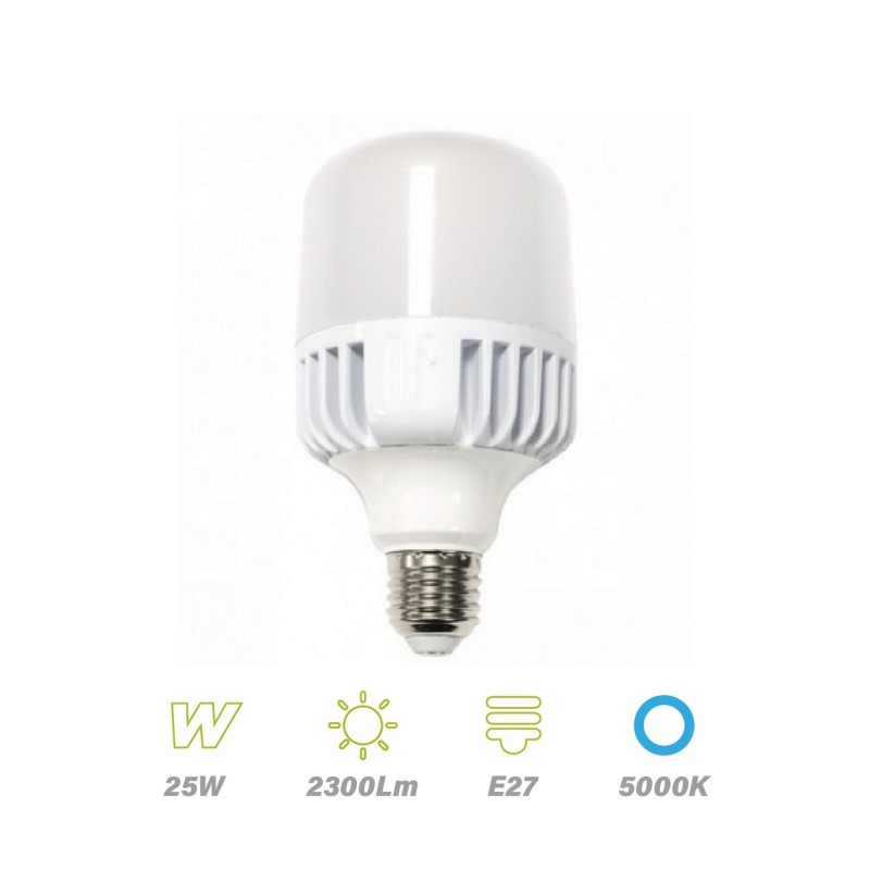 BOMB. T-BULB 25-30-40w 5000ºK E27