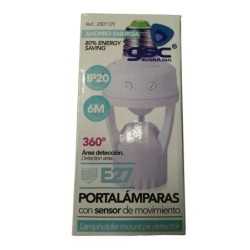 Portalámparas c/Sensor Movimiento E27