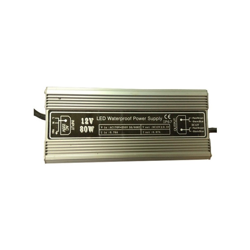 Trafo Tira Led 80w IP65