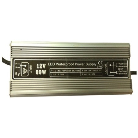 Trafo Tira Led 80w IP65