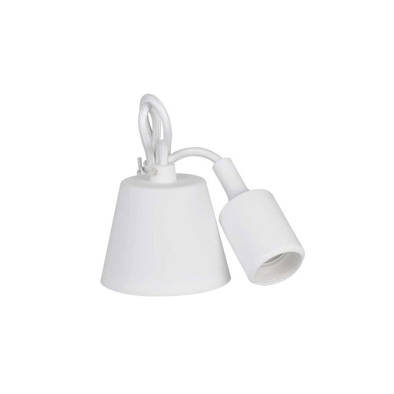 Colgante Silicona Blanco E27
