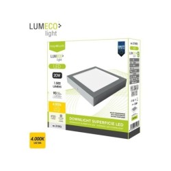 Downlight LED Superficie 20w Cuadrado