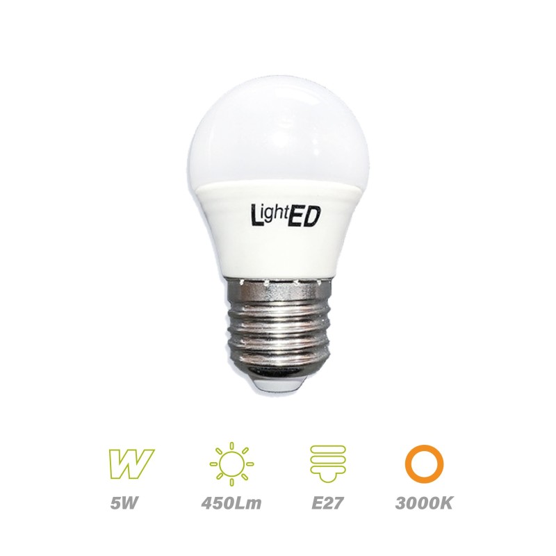 Bombilla LED E27 5w 3000K