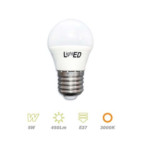 Bombilla LED E27 5w 3000K