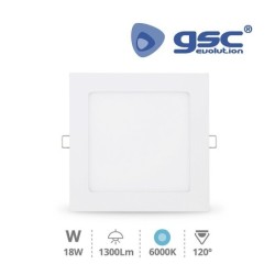 DownLight Led empotrable CUADRADO 18w 6000K