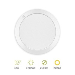 Plafon LED sensor movimiento 18w 4000K