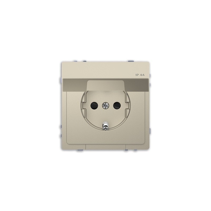 Tecla Schuko IP44 completo con tapa D-Life