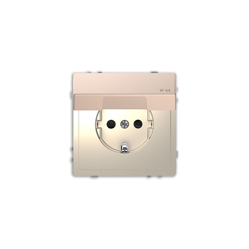 Tecla Schuko IP44 completo con tapa D-Life