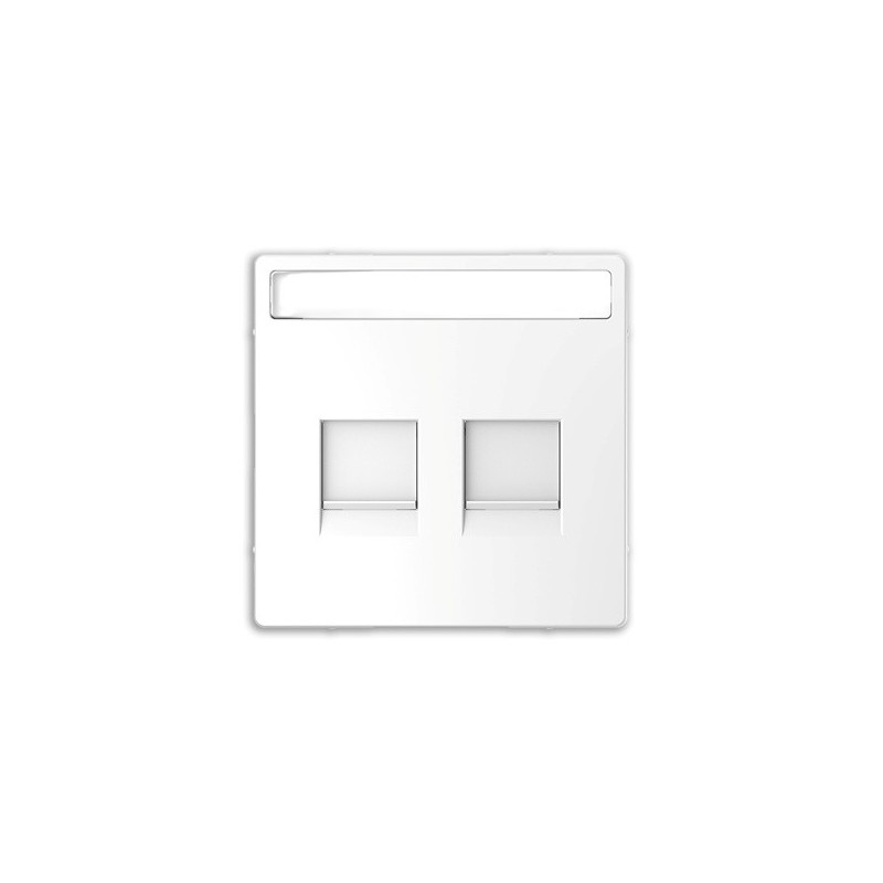 Tapa RJ45 doble Keystone D-Life Schneider MTN4564-6035 Blanco Artico