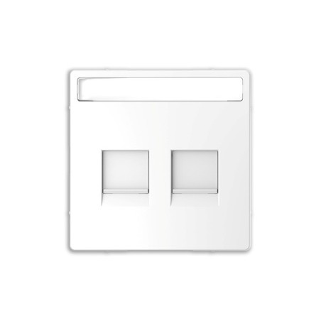 Tapa RJ45 doble Keystone D-Life Schneider MTN4564-6035 Blanco Artico