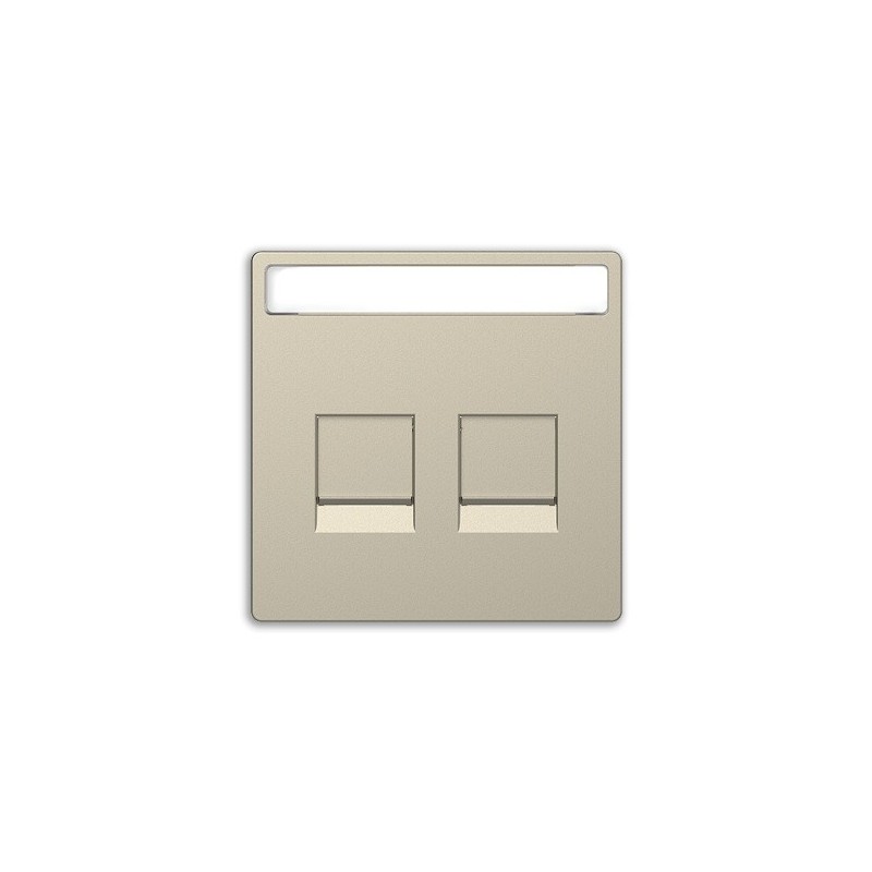 Tapa RJ45 doble Keystone D-Life Schneider MTN4564-6033 SAHARA