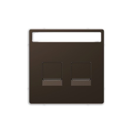 Tapa RJ45 doble Keystone D-Life Schneider MTN4564-6052 MOCA