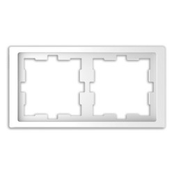 Marco 2 elementos Schneider D-Life Blanco Artico