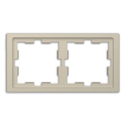 Marco 2 elementos Schneider D-Life Blanco Artico 2