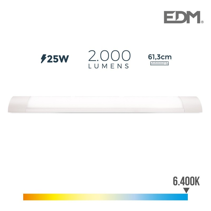 Regleta LED 25w 2000lm 6500K