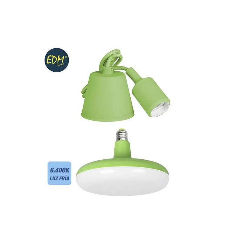 Kit colgante Silicona + Bombilla Verde